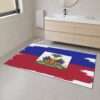 Heavy Duty Haitian Flag Floor Mat – Durable & Stylish Home Decor