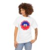 Unisex Heavy Cotton Tee With Haitian Flag