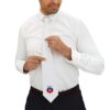 White Haitian Flag Logo Necktie