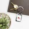 Tgun Rectangle Photo Keyring Gift