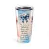 Inspirational PsalmTravel Mug, Faithful Strength Christian Tumbler, Scripture Verse Gift, Religious Drinkware, Bible Quote Cup